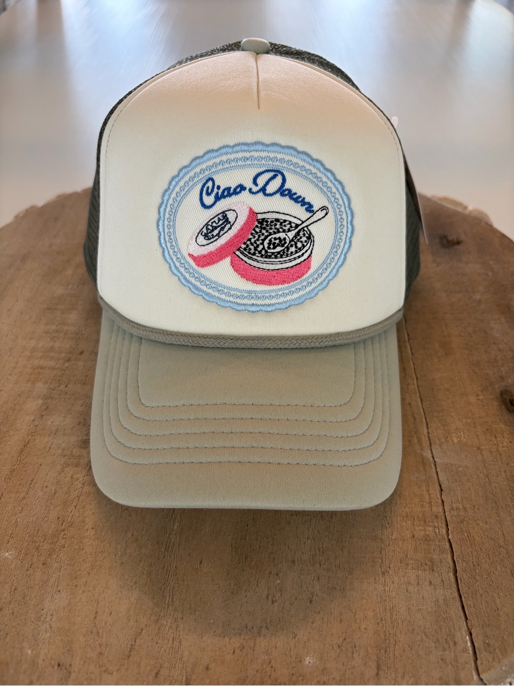 Anthropologie Coney Island Picnic Sardines Trucker Hat NWT